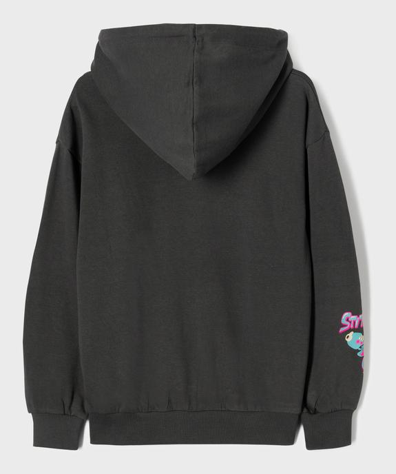 Sweat à capuche en molleton imprimé fille - Stitch vue4 - LILO & STITCH - GEMO