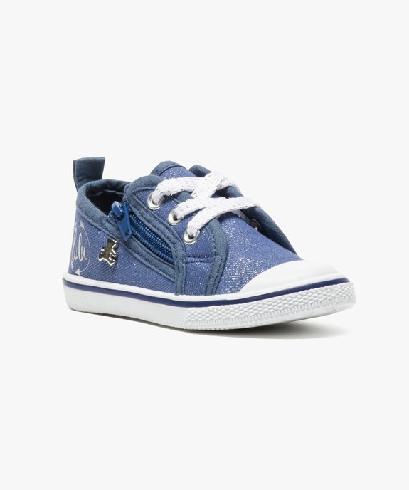 Baskets en toile denim irisée - LuluCastagnette vue2 - LULU CASTAGNETT - GEMO