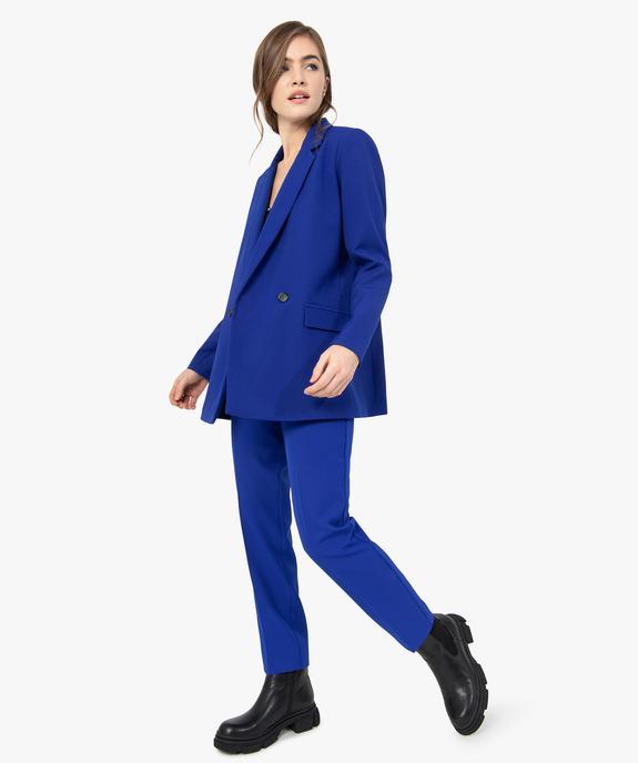 Veste blazer femme fermeture croisée vue5 - GEMO(FEMME PAP) - GEMO