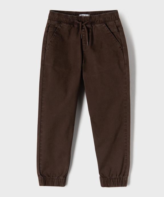 Pantalon jogger avec taille élastique ajustable garçon vue1 - GEMO (ENFANT) - GEMO