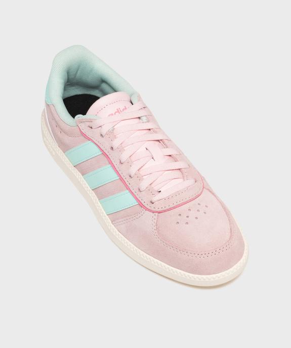 Baskets basses en cuir suédé Breaknet Sleek femme - Adidas vue5 - ADIDAS - GEMO