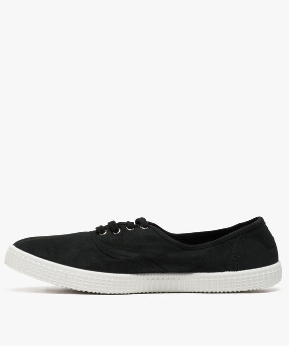 Tennis homme en toile de coton bio vue3 - GEMO 4G HOMME - GEMO
