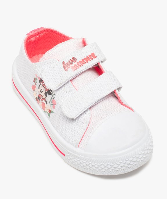 Tennis bébé fille en toile imprimée - Minnie vue5 - MINNIE - GEMO
