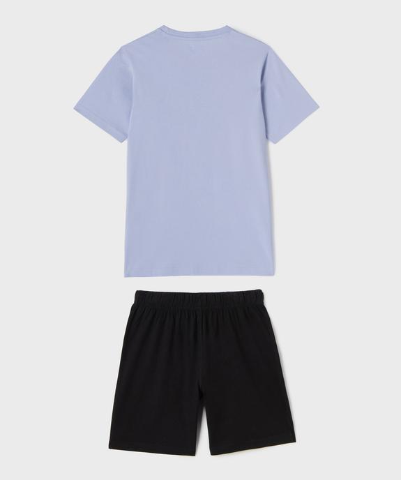 Pyjashort avec inscription graffiti garçon vue4 - GEMO 4G GARCON - GEMO