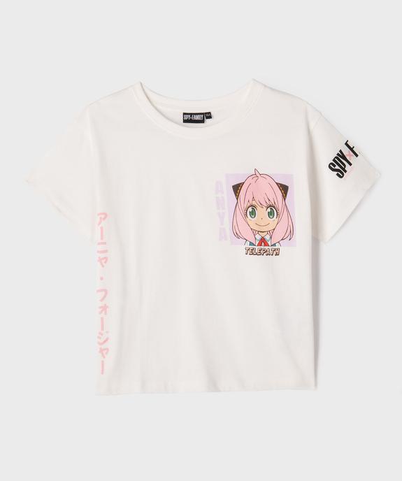 Tee-shirt manches courtes imprimé fille - Spy x Family - SPY X FAMILY Tee-shirt manches courtes imprimé fille - Spy x Family vue2 - SPY X FAMILY - GEMO