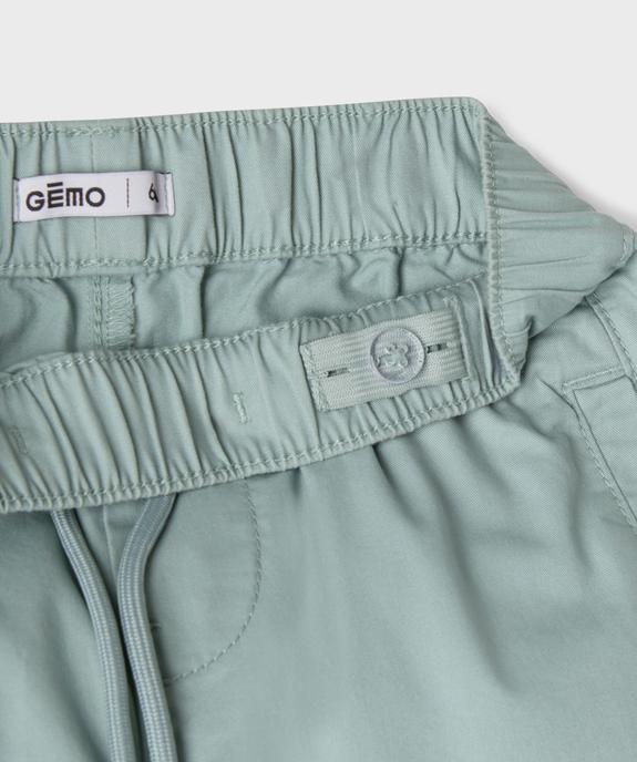 Pantalon chino avec taille ajustable garçon vue2 - GEMO (ENFANT) - GEMO