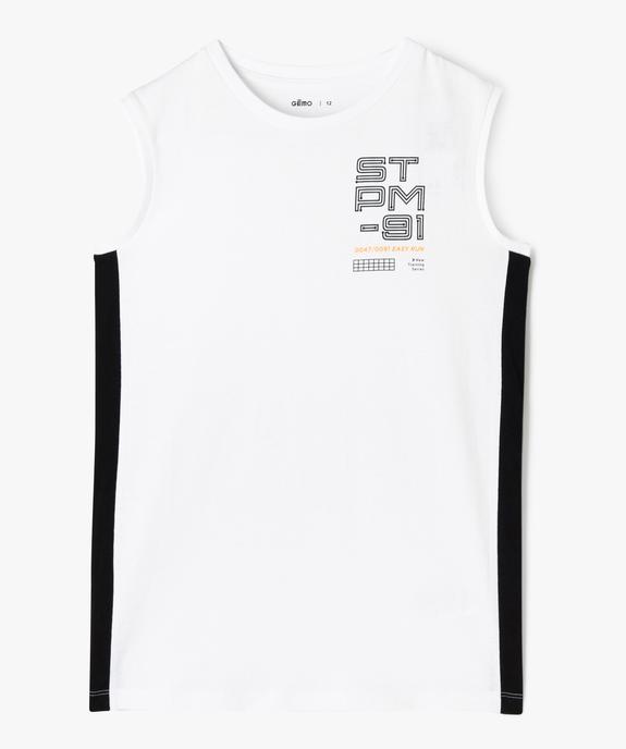 Débardeur imprimé look sport garçon vue1 - GEMO (JUNIOR) - GEMO