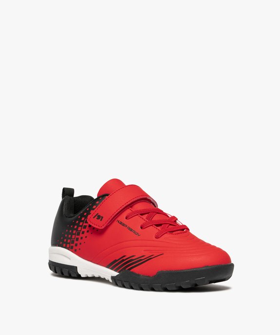 Chaussures de foot garçon avec fermeture scratch vue2 - 5 MILES GEMO FOR GOOD - GEMO
