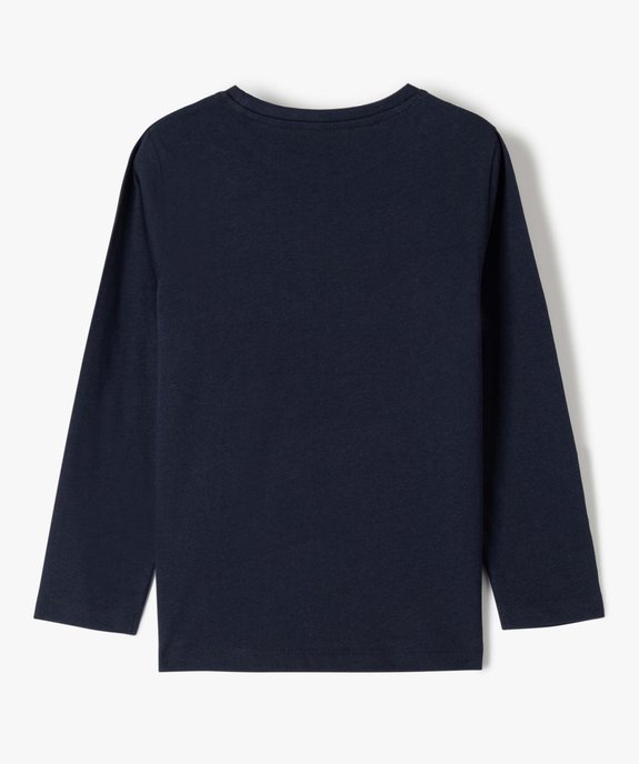 Tee-shirt garçon à manches longues avec motif XXL sur l’avant vue4 - GEMO (ENFANT) - GEMO