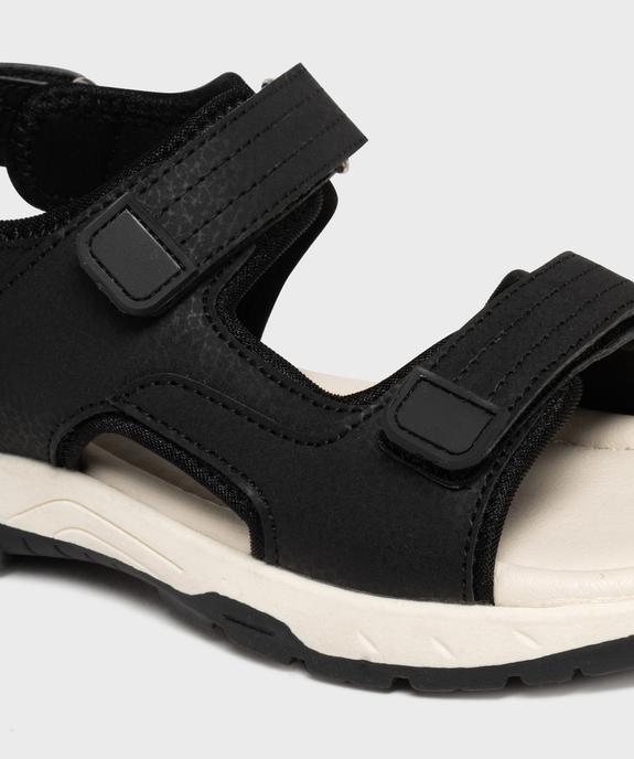 Sandales unies à scratch garçon - 5 Miles vue6 - 5 MILES - GEMO