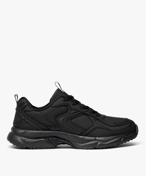 Baskets retro running légères unies homme vue1 - 5 MILES - GEMO