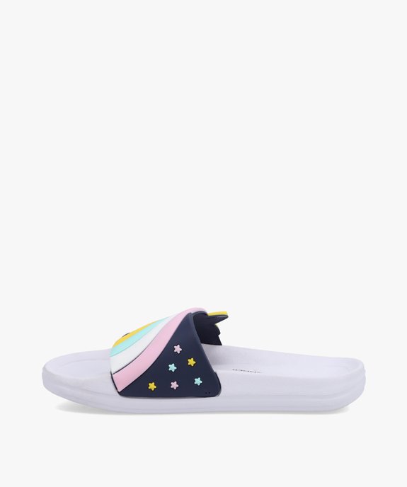 Mules de piscine fille décor étoile filante pastel vue3 - GEMO (ENFANT) - GEMO