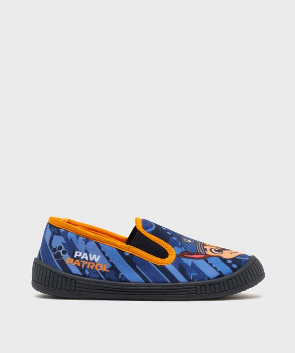 Chaussons pantoufles en velours imprimés Chase garçon - La Pat'Patrouille vue1 - PAT PATROUILLE - GEMO
