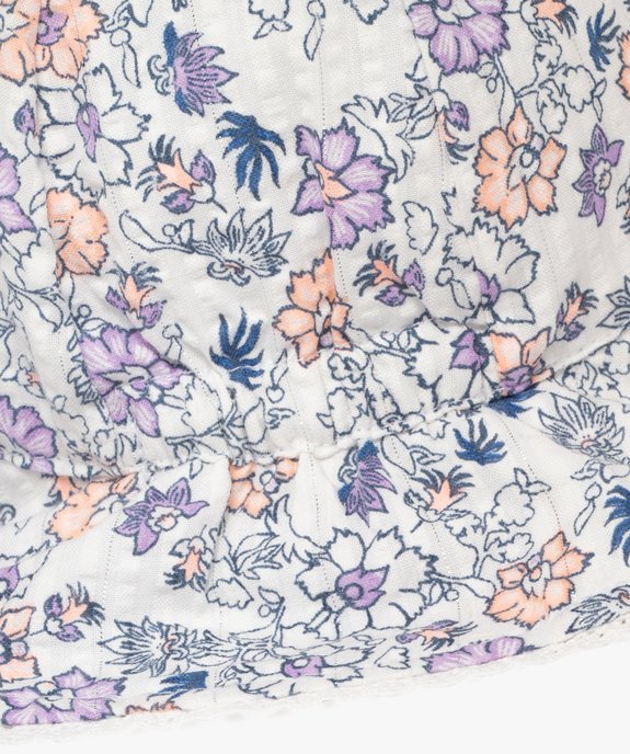 Chapeau bob à motifs fleuris bébé fille - LuluCastagnette vue4 - GEMO(BEBE DEBT) - GEMO