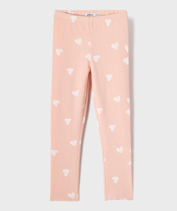 Legging imprimé à taille élastiquée fille vue2 - GEMO (ENFANT) - GEMO