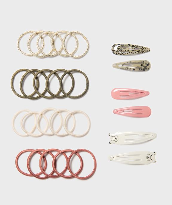 Accessoires pour les cheveux fille (lot de 26) vue1 - GEMO (ACCESS) - GEMO