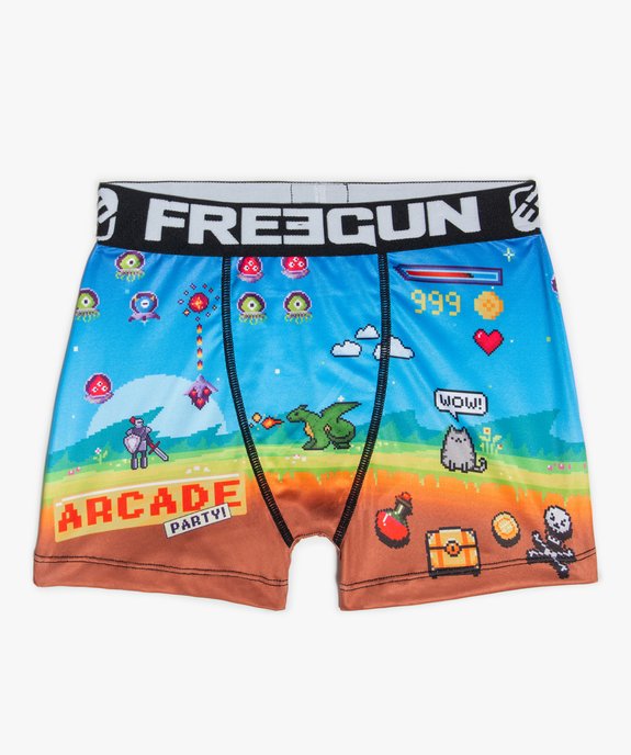 Boxer garçon imprimé jeu vidéo rétro - Freegun vue1 - FREEGUN - GEMO