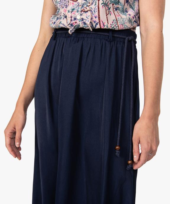 Jupe femme longue fluide et satinée vue2 - GEMO(FEMME PAP) - GEMO