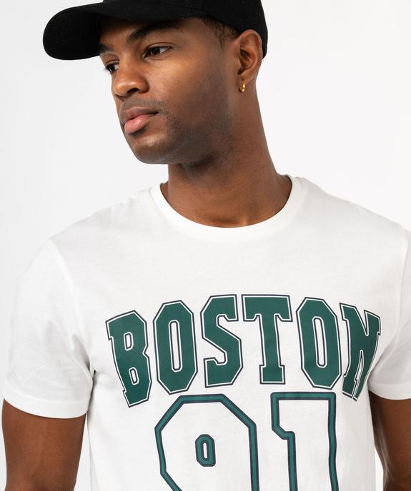Tee-shirt à manches courtes avec inscription XXL homme vue2 - GEMO (HOMME) - GEMO
