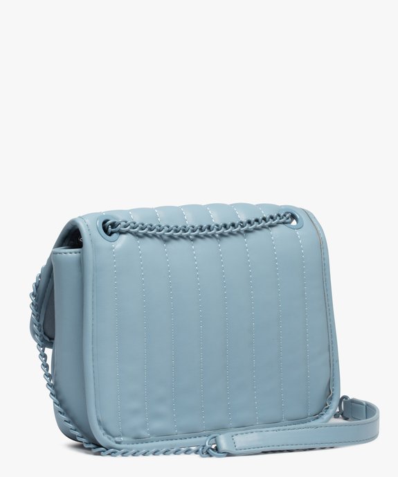 Sac femme avec rabat matelassé et bandoulière chaine vue2 - GEMO (ACCESS) - GEMO