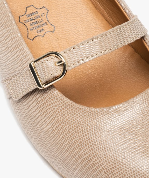 Escarpins femme à fine bride dessus cuir uni – Pierre Cardin D vue6 - PIERRE CARDIN D - GEMO