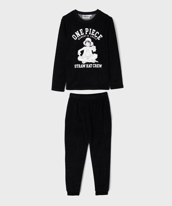 Pyjama en velours motif manga garçon - One Piece vue1 - ONE PIECE - GEMO