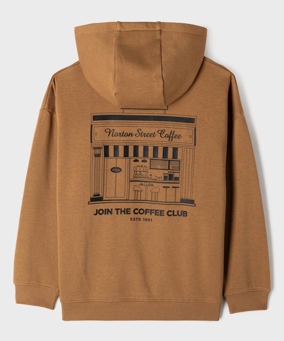 Sweat à capuche avec motif dos garçon vue4 - GEMO 4G GARCON - GEMO