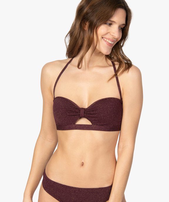 Haut de maillot de bain femme bandeau vue1 - GEMO (PLAGE) - GEMO