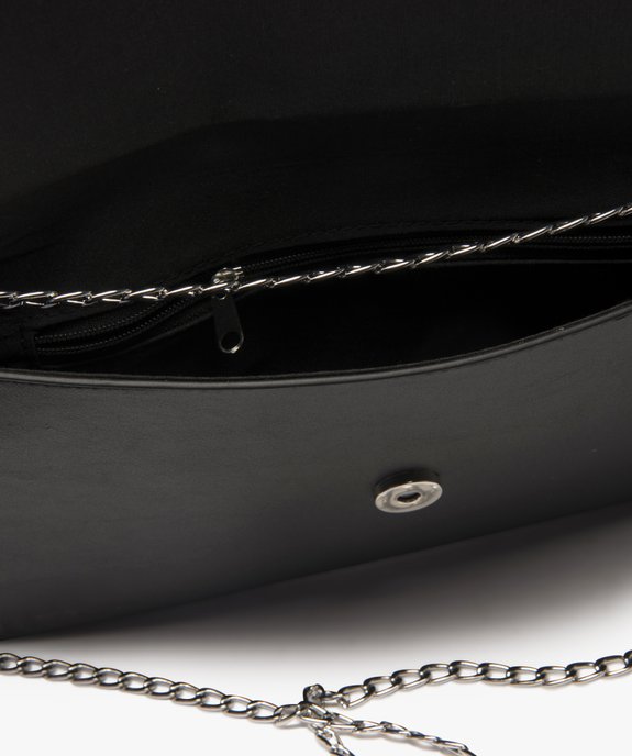 Sac pochette femme uni à bandoulière chaîne vue3 - GEMO (ACCESS) - GEMO