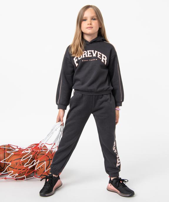 Sweat fille à capuche en molleton chaud vue5 - GEMO (ENFANT) - GEMO