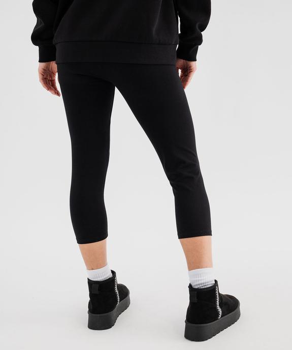 Legging court résistant en coton stretch femme vue3 - GEMO 4G FEMME - GEMO