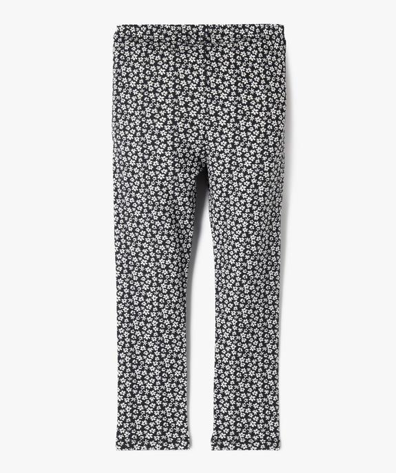 Legging long à motif fleuri avec taille élastiquée fille  vue3 - GEMO 4G FILLE - GEMO