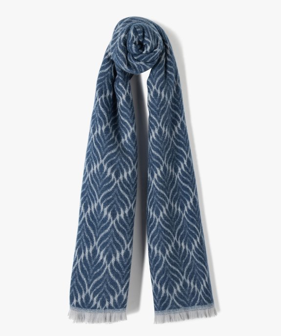 Écharpe femme jacquard toute douce vue1 - GEMO (ACCESS) - GEMO