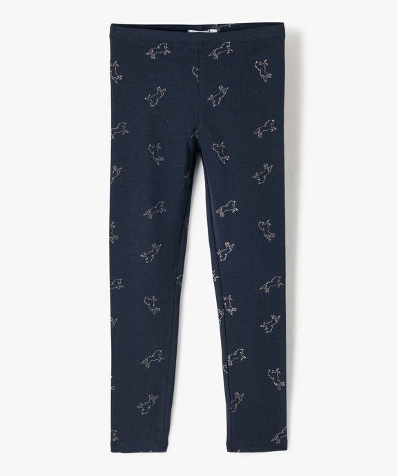 Legging fille long détail girly vue1 - GEMO (ENFANT) - GEMO