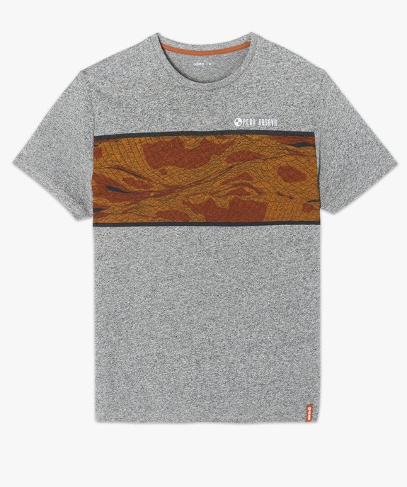 Tee-shirt homme avec motif abstrait vue4 - GEMO (HOMME) - GEMO