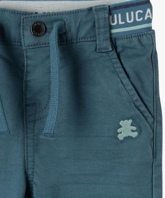 Pantalon slim en coton stretch bébé garçon - LuluCastagnette vue2 - LULUCASTAGNETTE - GEMO