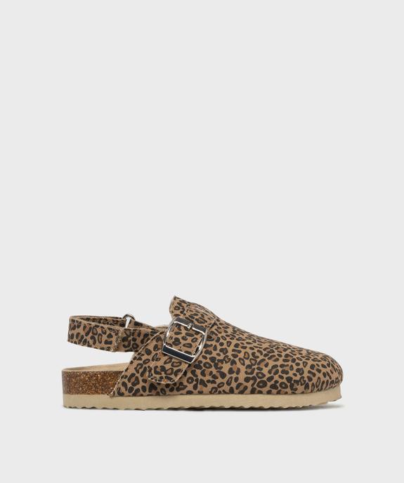 Sabots en toile à motif léopard avec bride arrière fille - Lovely Wings vue1 - LOVELY WINGS - GEMO