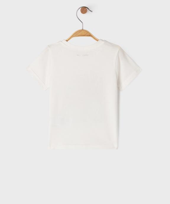 Tee-shirt manches courtes avec motif sportif bébé garçon vue3 - GEMO(BEBE DEBT) - GEMO