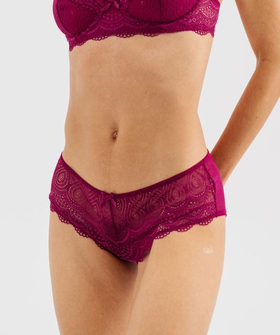 Shorty en dentelle et plumetis femme (lot de 2) vue2 - GEMO(HOMWR FEM) - GEMO