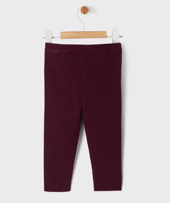 Pantalon en maille côtelée bébé fille vue4 - GEMO(BEBE DEBT) - GEMO
