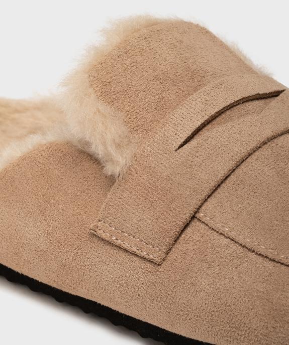 Chaussons mules en textile avec doublure chaude femme - Roadsign vue6 - ROADSIGN D - GEMO