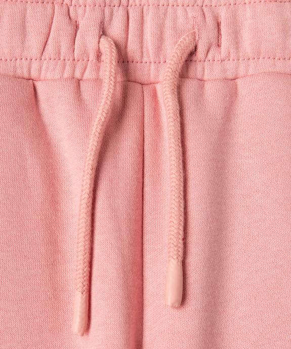 Pantalon de jogging avec poches à rabat fille vue3 - GEMO 4G FILLE - GEMO