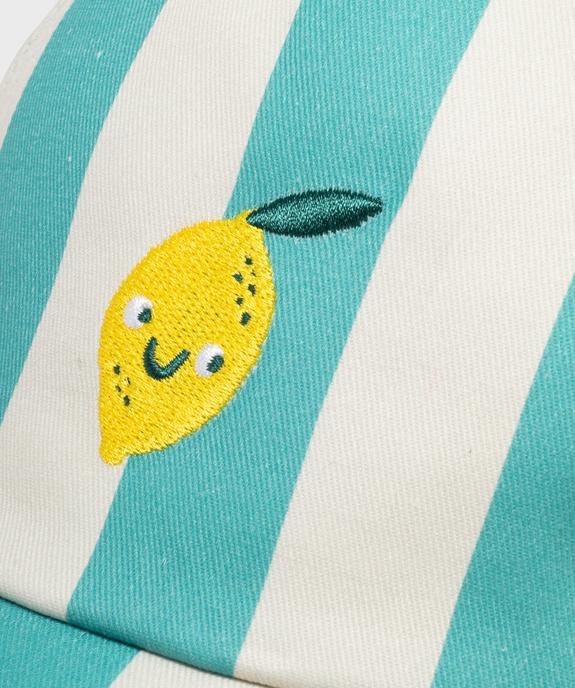 Casquette à rayures bébé garçon vue2 - GEMO 4G BEBE - GEMO