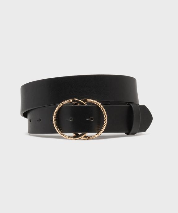 Ceinture unie avec boucle fantaisie femme vue1 - GEMO (ACCESS) - GEMO