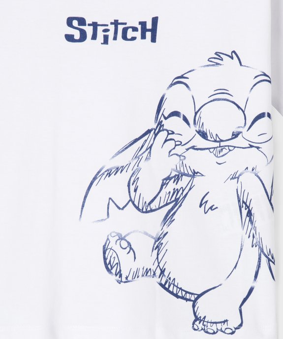 Tee-shirt manches courtes à motif Stitch fille - Disney vue2 - LILO & STITCH - GEMO
