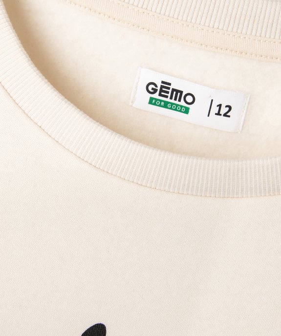 Sweat de Noël imprimé garçon vue3 - GEMO 4G GARCON - GEMO