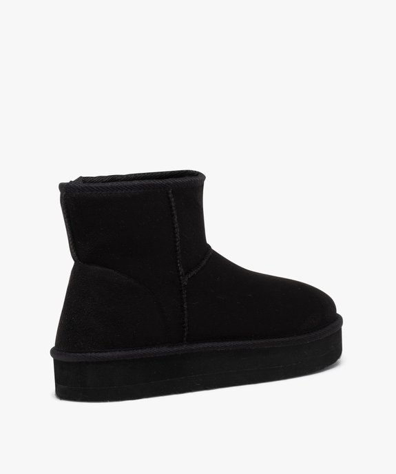 Chaussons boots chaud femme   vue5 - 5 MILES - GEMO