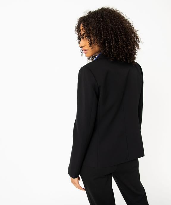 Veste de tailleur unie fermeture un bouton femme vue4 - GEMO(FEMME PAP) - GEMO
