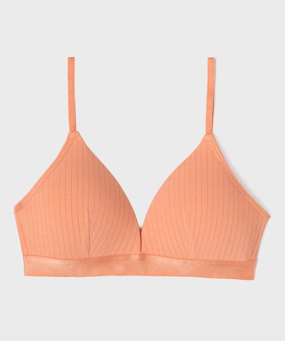 Soutien-gorge triangle à bonnets moussés sans armatures fille vue1 - GEMO 4G FILLE - GEMO