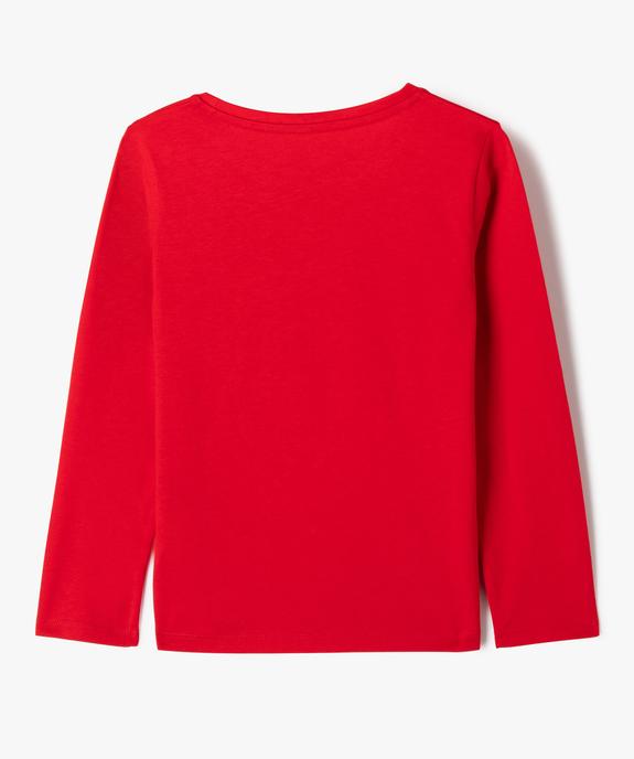 Tee-shirt manches longues spécial Noël fille - GEMO 4G FILLE Tee-shirt manches longues spécial Noël fille vue3 - GEMO 4G FILLE - GEMO